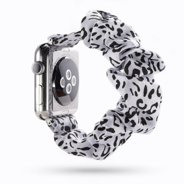 Scrunchie Elastic Band for Apple Watch 6 5 4 3 38mm bands 40mm 42mm 44mm sport strap Women  Bracelet for iwatch wrist series 5 4