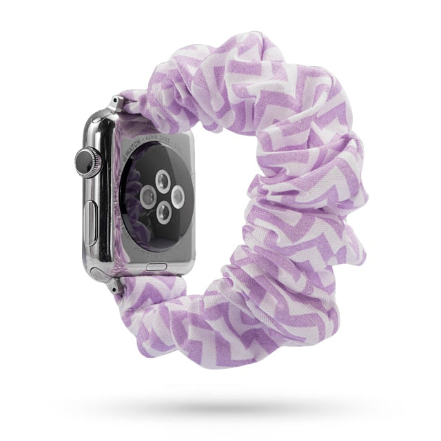 Scrunchie Elastic Band for Apple Watch 6 5 4 3 38mm bands 40mm 42mm 44mm sport strap Women  Bracelet for iwatch wrist series 5 4