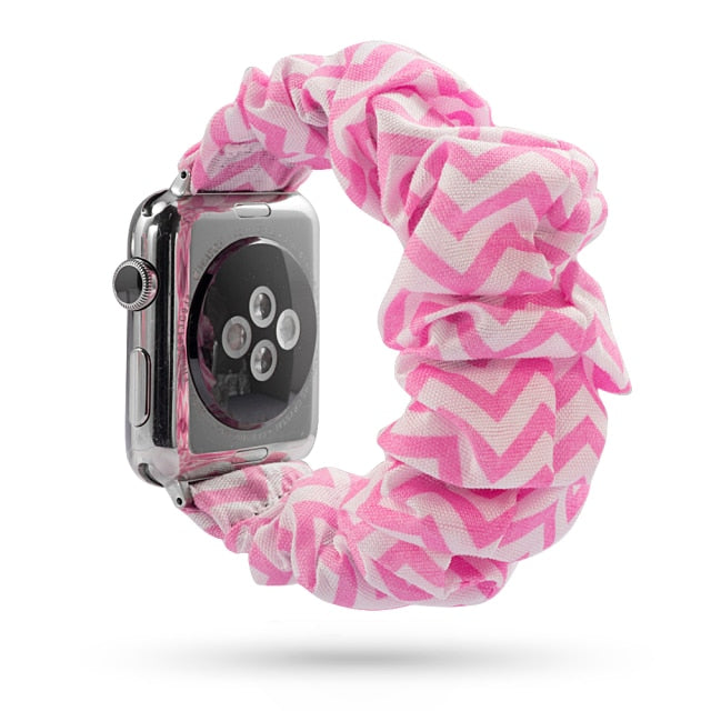 Scrunchie Elastic Band for Apple Watch 6 5 4 3 38mm bands 40mm 42mm 44mm sport strap Women  Bracelet for iwatch wrist series 5 4