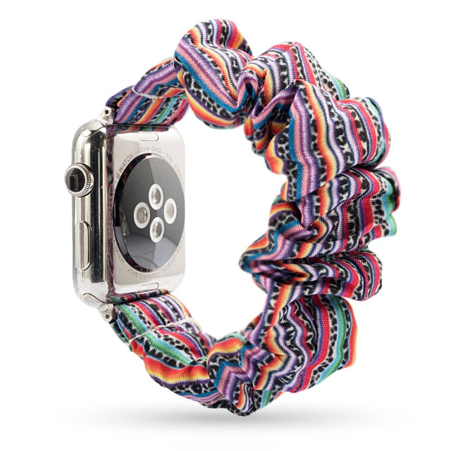 Scrunchie Elastic Band for Apple Watch 6 5 4 3 38mm bands 40mm 42mm 44mm sport strap Women  Bracelet for iwatch wrist series 5 4