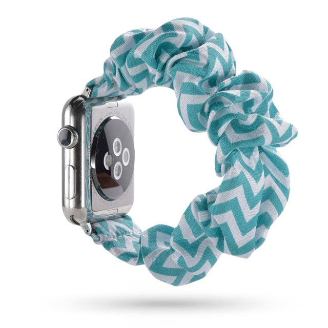 Scrunchie Elastic Band for Apple Watch 6 5 4 3 38mm bands 40mm 42mm 44mm sport strap Women  Bracelet for iwatch wrist series 5 4