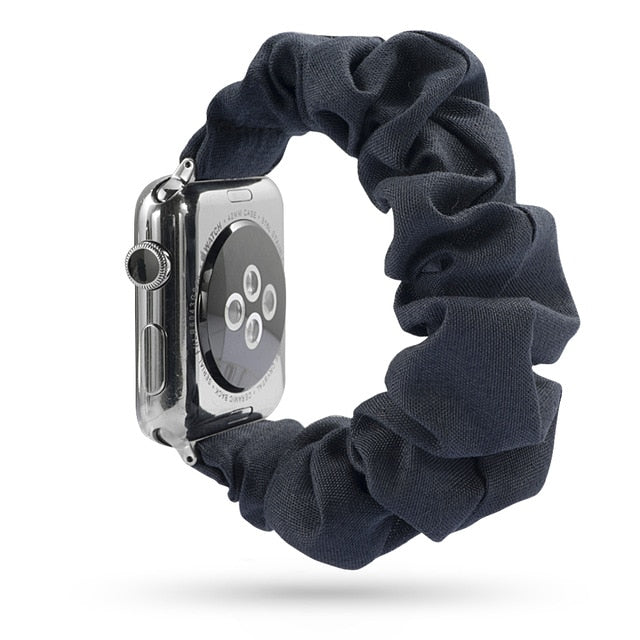 Scrunchie Elastic Band for Apple Watch 6 5 4 3 38mm bands 40mm 42mm 44mm sport strap Women  Bracelet for iwatch wrist series 5 4