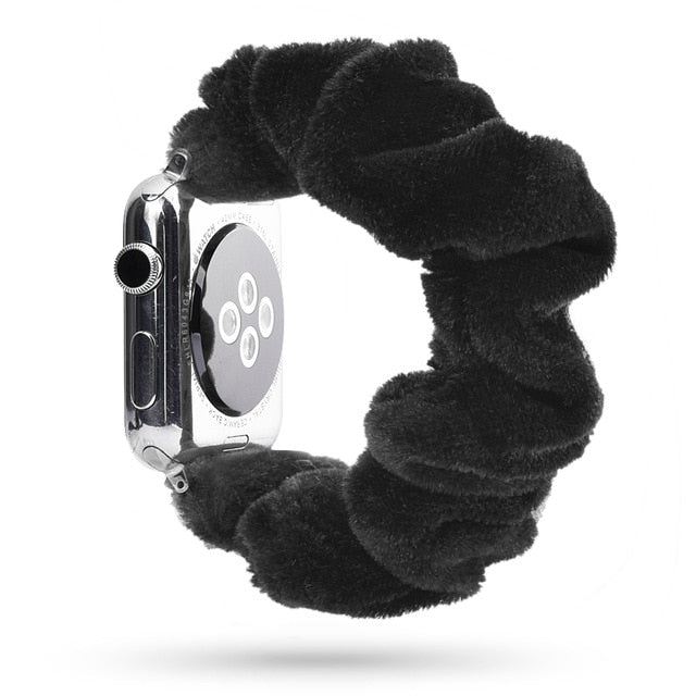 Scrunchie Elastic Band for Apple Watch 6 5 4 3 38mm bands 40mm 42mm 44mm sport strap Women  Bracelet for iwatch wrist series 5 4