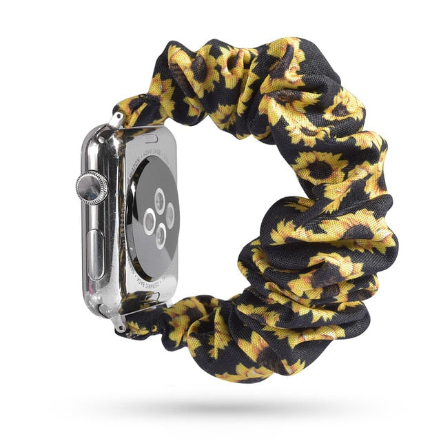 Scrunchie Elastic Band for Apple Watch 6 5 4 3 38mm bands 40mm 42mm 44mm sport strap Women  Bracelet for iwatch wrist series 5 4