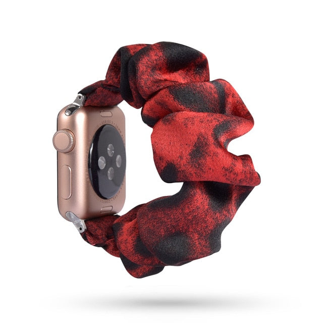 Scrunchie Elastic Band for Apple Watch 6 5 4 3 38mm bands 40mm 42mm 44mm sport strap Women  Bracelet for iwatch wrist series 5 4