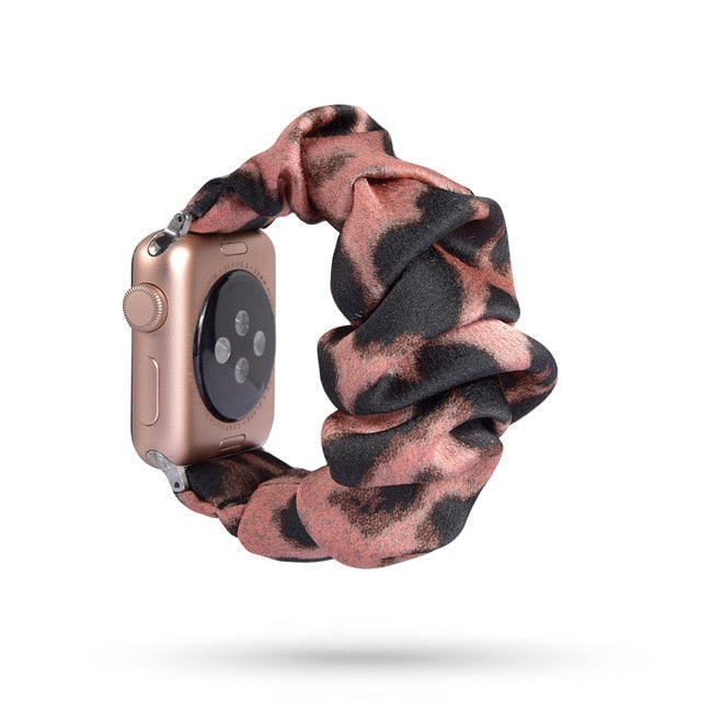 Scrunchie Elastic Band for Apple Watch 6 5 4 3 38mm bands 40mm 42mm 44mm sport strap Women  Bracelet for iwatch wrist series 5 4
