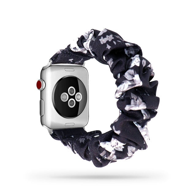 Scrunchie Elastic Band for Apple Watch 6 5 4 3 38mm bands 40mm 42mm 44mm sport strap Women  Bracelet for iwatch wrist series 5 4