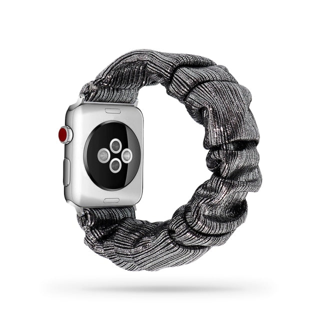 Scrunchie Elastic Band for Apple Watch 6 5 4 3 38mm bands 40mm 42mm 44mm sport strap Women  Bracelet for iwatch wrist series 5 4
