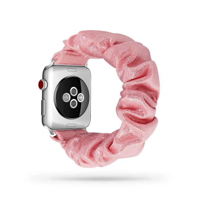 Scrunchie Elastic Band for Apple Watch 6 5 4 3 38mm bands 40mm 42mm 44mm sport strap Women  Bracelet for iwatch wrist series 5 4