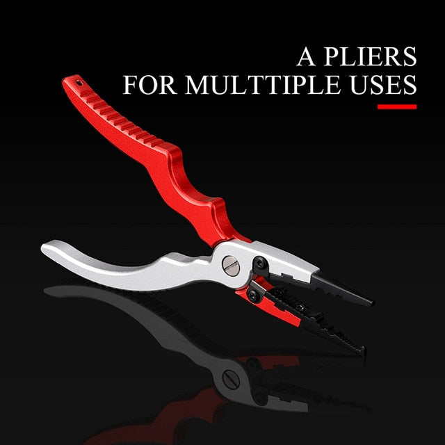 Fishing Grip Fishing Pliers  Set Fishing Tackle Hook Recover Cutter Line Split Ring High Quality Fishing Tool Hot Aluminum Alloy