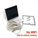110V 120V 230V All Touch Screen Temperature Controller Thermoregulator Black Back Light Electric Heating Room Thermostat WiFi