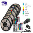 RGB 300 LED strip light 5m 60LEDs/m 5050 SMD 2835 White Warm White Red Blue LED strip 12V Waterproof flexible Tape rope stripe
