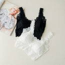 CHRLEISURE Sexy Lace Tube Top Gathering With Chest Pad Women Bra Breathable Shockproof No Rims Bra