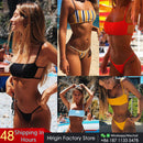 Hirigin Sext Thong Bikini Set Women Swimwear 2019 New Push Up Padded Brazilian Beachwear Biquini Swimsuit Women Bathing Suit