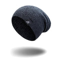 Mixed Color Baggy Beanies For Men Winter Hat Women's Outdoor Bonnet Skiing Hat Female Soft Acrylic Slouchy Knitted Hat For Boys
