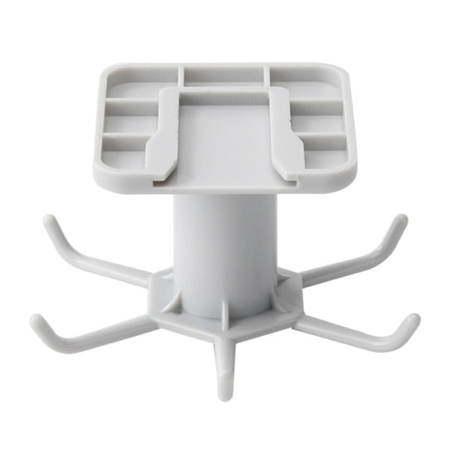 360 Degrees Rotating Hook Kitchen Accesorios Storage Bathroom Organizar Storage Rack Rotated Holder Wall Mounted Hanging Hooks