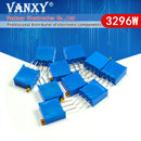 10pcs 3296W 3296 50 100 200 500 ohm 1K 2K 5K 10K 20K 50K 100K 200K 500K 1M ohm 103 100R 200R 500R Trimpot Trimmer Potentiometer