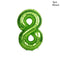 Cyuan 32/40inch green number balloons Foil Balloon Jungle Safari Birthday Balloon Party Baloon 0 1 2 3 4 5 6 7 8 9 globos Balls