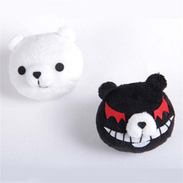 Anime Danganronpa Hair Clip Plush Props Enoshima Junko monokuma Bear girl kawaii Cosplay Headwear