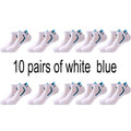 10 Pair High Quality Men Ankle Socks Breathable Cotton Sports Socks Mesh Casual Athletic Summer Thin Cut Short Sokken Size 38-48