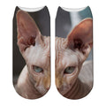 New Design 3D Printed Women Winter Christmas Socks Funny Creative Pet Cat Face Unisex Cotton Harajuku Ankle Socks Children Gift
