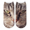 New Design 3D Printed Women Winter Christmas Socks Funny Creative Pet Cat Face Unisex Cotton Harajuku Ankle Socks Children Gift