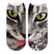 New Design 3D Printed Women Winter Christmas Socks Funny Creative Pet Cat Face Unisex Cotton Harajuku Ankle Socks Children Gift