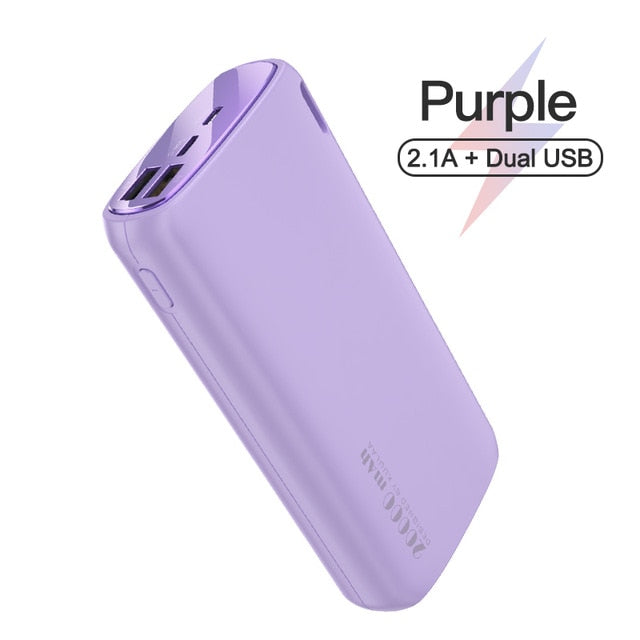 KUULAA Power Bank 20000mAh Portable Charging Poverbank Mobile Phone External Battery Charger Powerbank 20000 mAh for Xiaomi Mi