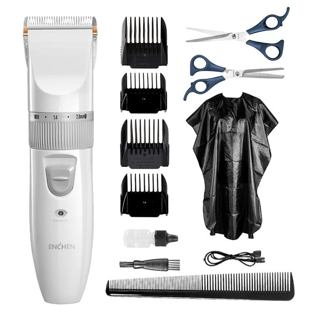 ENCHEN Men's Electric Hair Trimmer Kit Professional Cordless Hair Cutter Machine USB Rechargeable Clipper Barber Haircut Machine