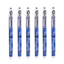 6/7pcs/set 0.5mm Roller Pen Black/Red/blue Color ink Straight Liquid Rollerball Gel Pen for School Office Stationery Kawaii