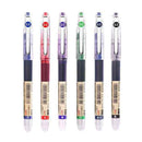 6/7pcs/set 0.5mm Roller Pen Black/Red/blue Color ink Straight Liquid Rollerball Gel Pen for School Office Stationery Kawaii