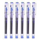 6/7pcs/set 0.5mm Roller Pen Black/Red/blue Color ink Straight Liquid Rollerball Gel Pen for School Office Stationery Kawaii
