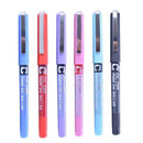 6/7pcs/set 0.5mm Roller Pen Black/Red/blue Color ink Straight Liquid Rollerball Gel Pen for School Office Stationery Kawaii