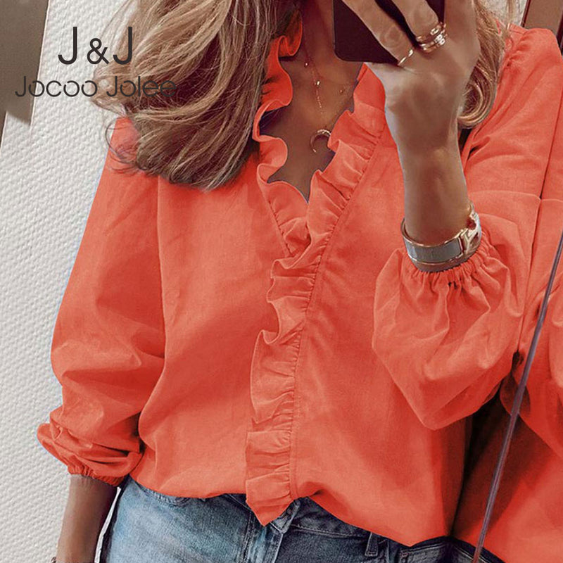 Elegant Boho Floral Print Slim Shirt Office Lady Retro Tops Women Casual Short Sleeve Sexy V-neck Ruffles Blouse 2020 Summer