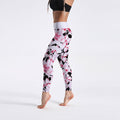 Qickitout 12% Spandex High Waist Digital Printed Fitness Leggings Push Up Sport GYM Leggings Women