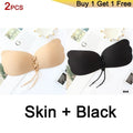 DeRuiLaDy Seamless Wireless Adhesive Stick Bra Strapless Push Up Bras Women Sexy Backless Lingerie Invisible Silicone Bralette