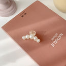 AOMU 2020 New Hyperbole Big Pearls Acrylic Hair Claw Clips Big Size Makeup Hair Styling Barrettes for Women Hair Accessories