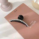 AOMU 2020 New Hyperbole Big Pearls Acrylic Hair Claw Clips Big Size Makeup Hair Styling Barrettes for Women Hair Accessories