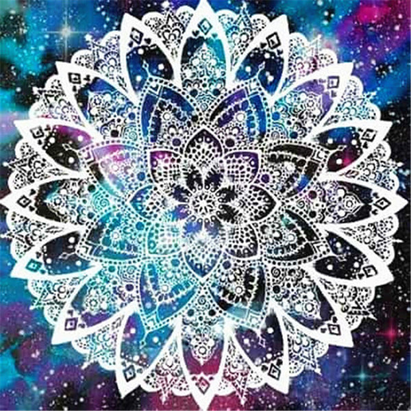 HOMFUN Square Round Drill 5D Diamond Painting Environmental Crafts Full Diamond Embroidery "Mandala kaleidoscope" Home decor