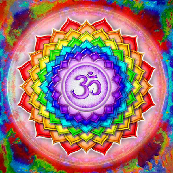 HOMFUN Square Round Drill 5D Diamond Painting Environmental Crafts Full Diamond Embroidery "Mandala kaleidoscope" Home decor