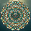 HOMFUN Square Round Drill 5D Diamond Painting Environmental Crafts Full Diamond Embroidery "Mandala kaleidoscope" Home decor