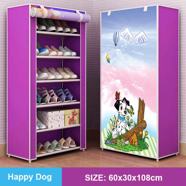 Multilayer Shoe Cabinet Dustproof Shoes Storage Closet Hallway Space-saving Shoerack Organizer Holder Home Furniture Shoe Rack