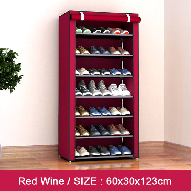 Multilayer Shoe Cabinet Dustproof Shoes Storage Closet Hallway Space-saving Shoerack Organizer Holder Home Furniture Shoe Rack
