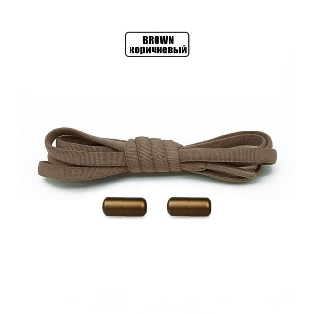 Elastic No Tie Shoelaces Semicircle Shoe Laces For Kids and Adult Sneakers Shoelace Quick Lazy Metal Lock Laces Shoe Strings