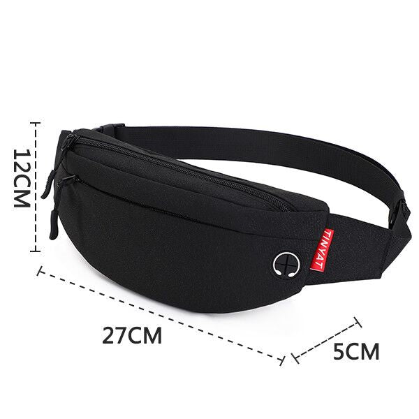 TINYAT Men's Belt Bag Casual Functional Money Phone Waist Bag Pack Male Banana bag kid fanny pack Women's Canvas Bag Fanny Pouch
