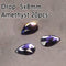 20PCS AB Mix Colors Tips Nail Rhinestones flat Pixie crystal Drop diamonds 3D Manicure Nail Art Decoration Charms Jewelry