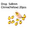 20PCS AB Mix Colors Tips Nail Rhinestones flat Pixie crystal Drop diamonds 3D Manicure Nail Art Decoration Charms Jewelry