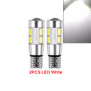 2x W5W T10 LED Canbus No error 12V 6000K 5630 10 SMD Car 5W5 LED Bulb Clearance Wedge Side Turn Singal Light Super Bright White