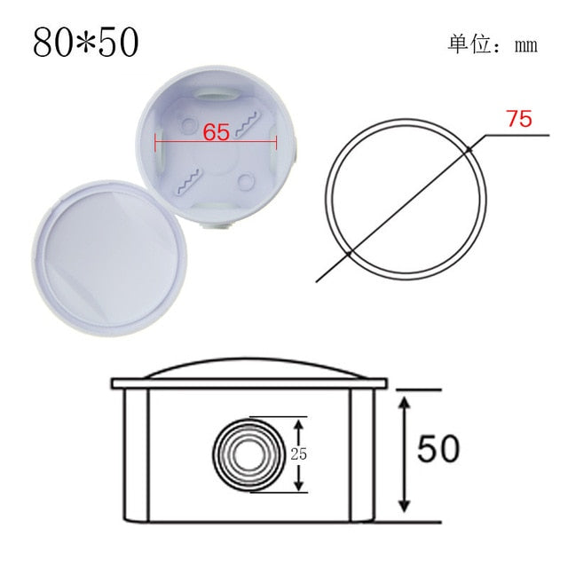 Outdoor waterproof power box ABS plastic IP65 electric control box DIY indoor wire shell connection cable branch junction box
