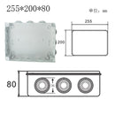 Outdoor waterproof power box ABS plastic IP65 electric control box DIY indoor wire shell connection cable branch junction box